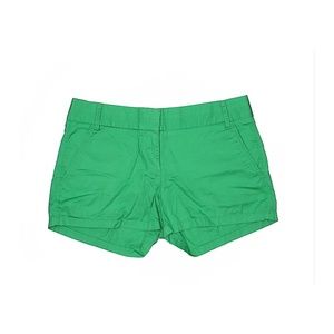 J. Crew Green Chino-Khaki Shorts